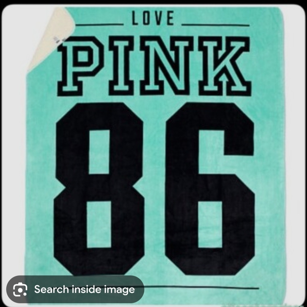Victoria's Secret PINK Love Pink 86 Blanket Brand New In Bag RARE HTF